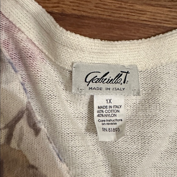 Gabriella Cream Floral Cardigan - Picture 2 of 3